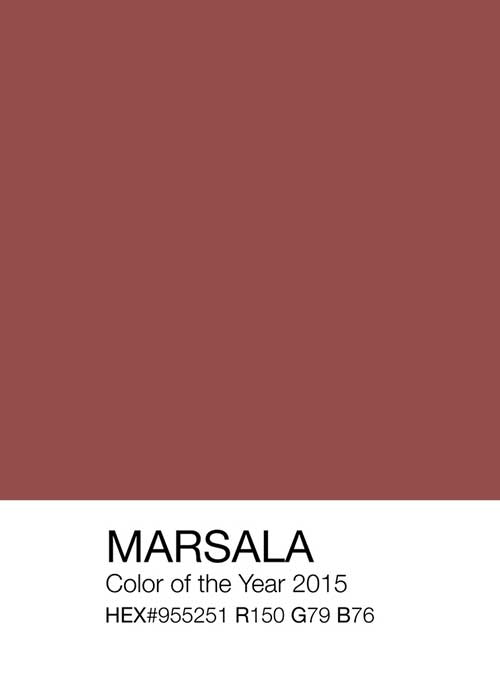 Marsala - color of the year 2015