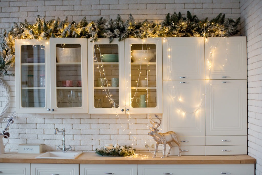 Enhance Your Kitchen with Beautiful Christmas Decor on Top of Cabinets