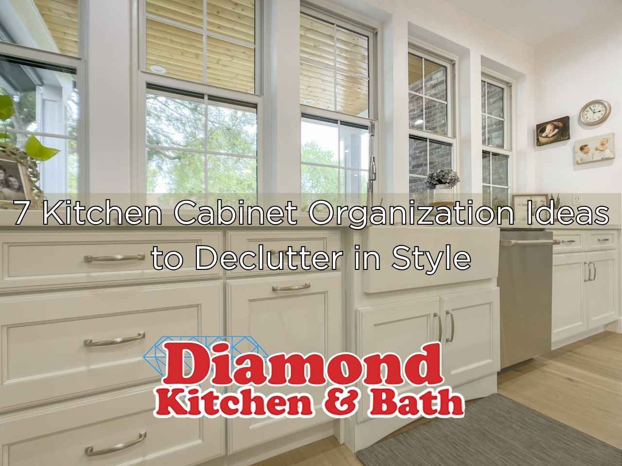 7 kitchen cabinet organization ideas header image
