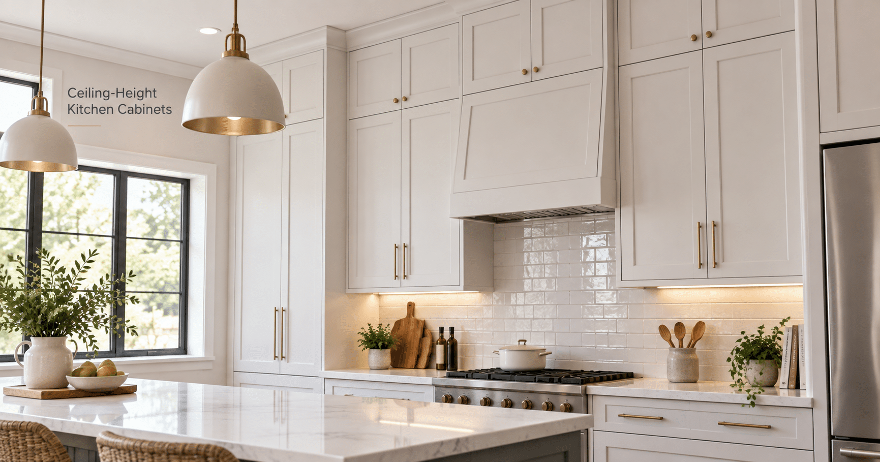 Should kitchen cabinets go to the ceiling